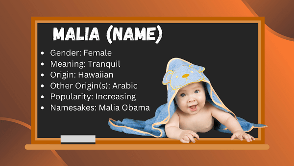 Malia (name): Meaning, Origin, Popularity & Namesakes