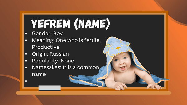 Yefrem (name): Meaning, Origin, Popularity & Namesakes