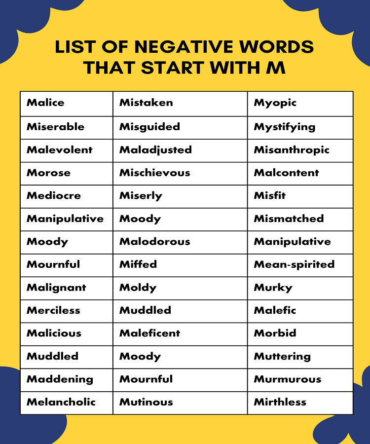 List of Negative Words That Start With L (With Definitions)