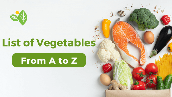 list of vegetables a-z
