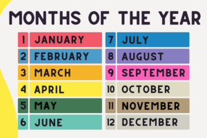 12 Months of the Year